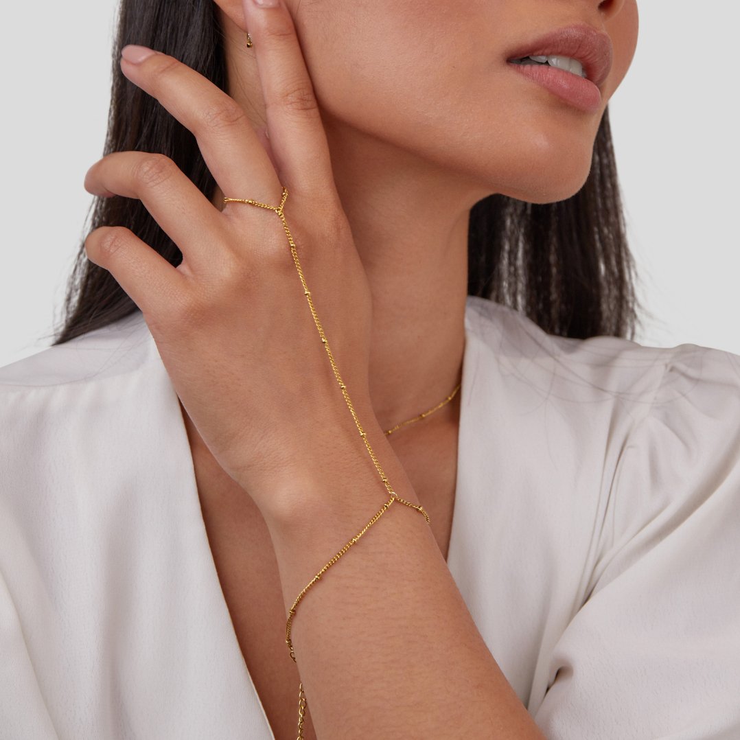 Elegant handkedja armband – stilfullt smycke