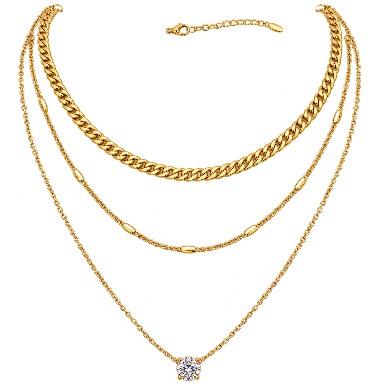 Trio Glow Halsbandsset