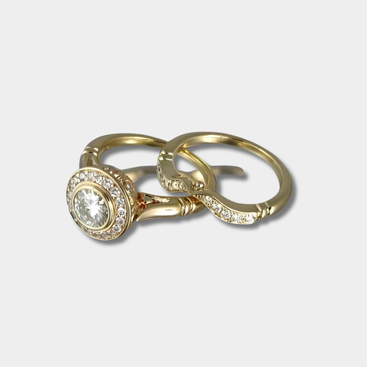Lena - Vintage guldringset