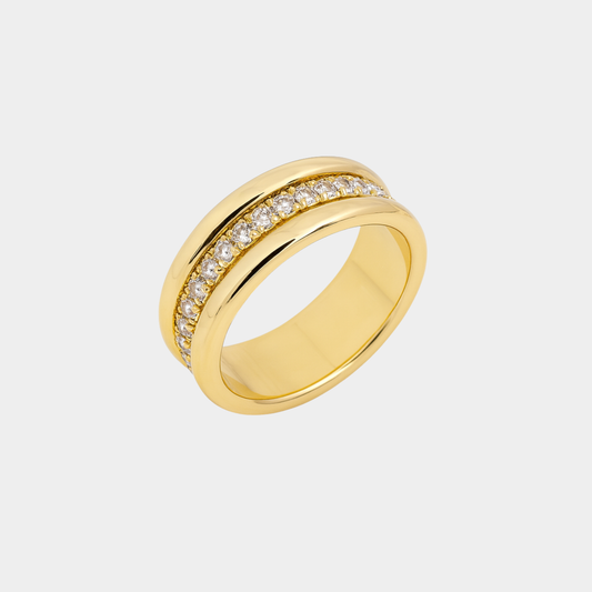 Sarah – Vintage bezelfattad ring med kubisk zirkonia och en elegant ram