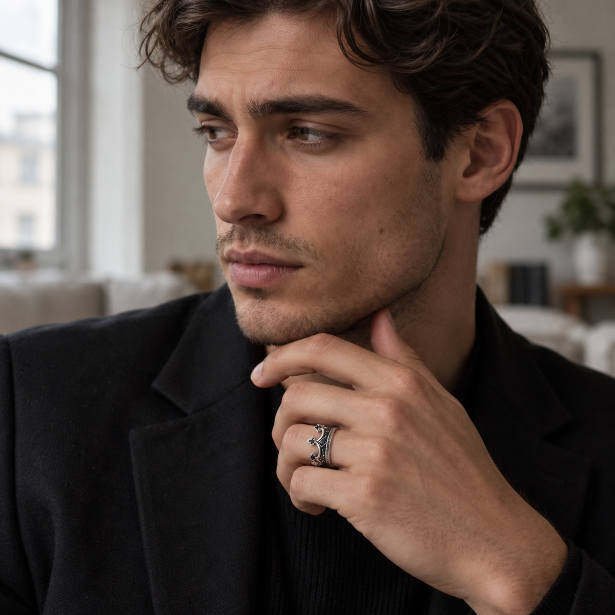 Royal | Kronring i silver
