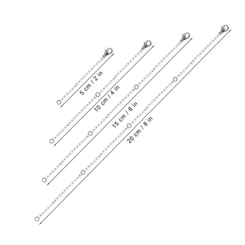 4-pack halsbandsförlängare (2–8 tum) (5–20 cm)