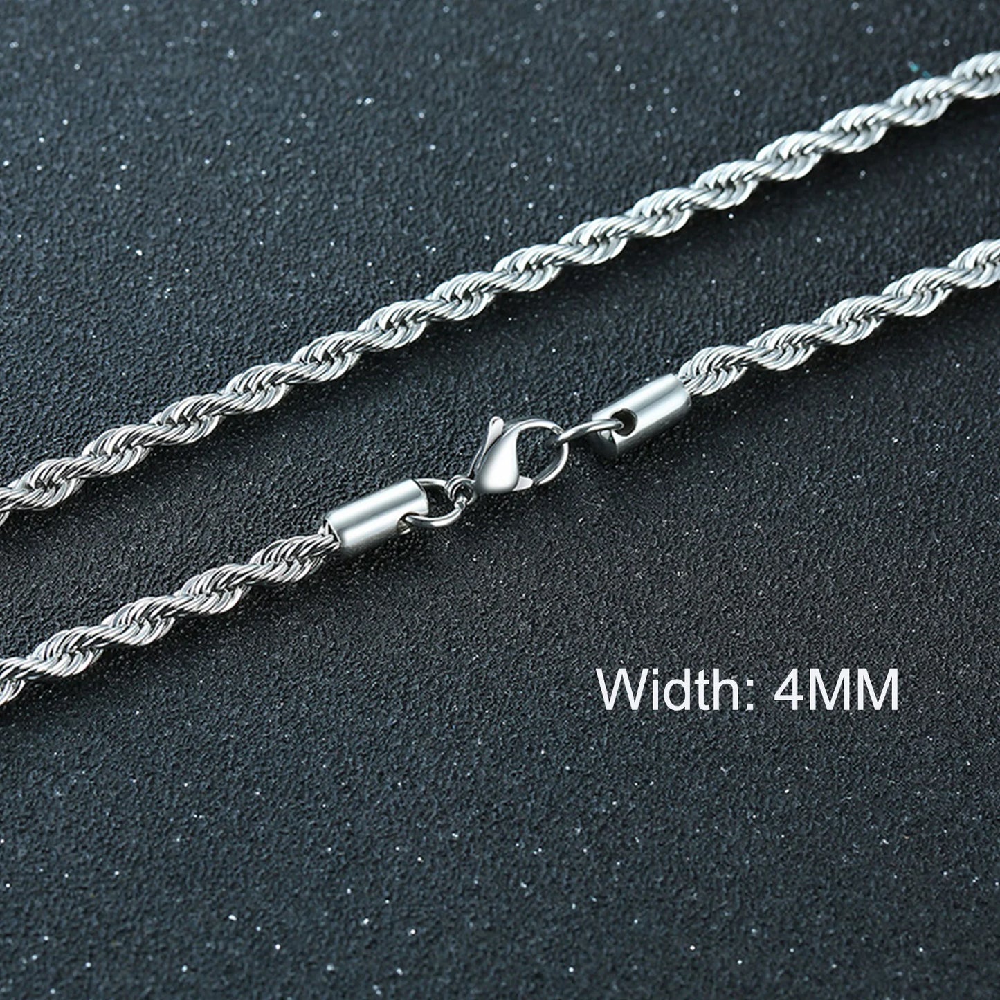 3-11MM Classic Cuban Chain Necklace for Men Women,Silver Black Gold Grey Color Stainless Steel Chains,Basic Punk Jewelry Gift