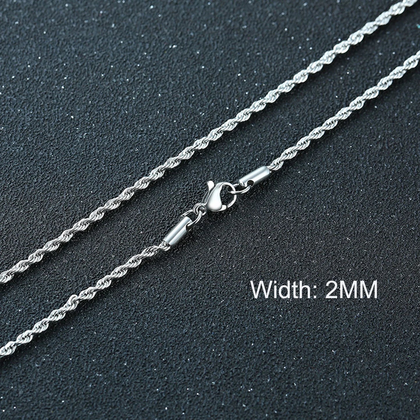 3-11MM Classic Cuban Chain Necklace for Men Women,Silver Black Gold Grey Color Stainless Steel Chains,Basic Punk Jewelry Gift
