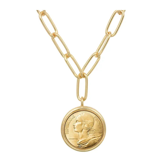 Halsband med Liberty Coin-pappersklämma