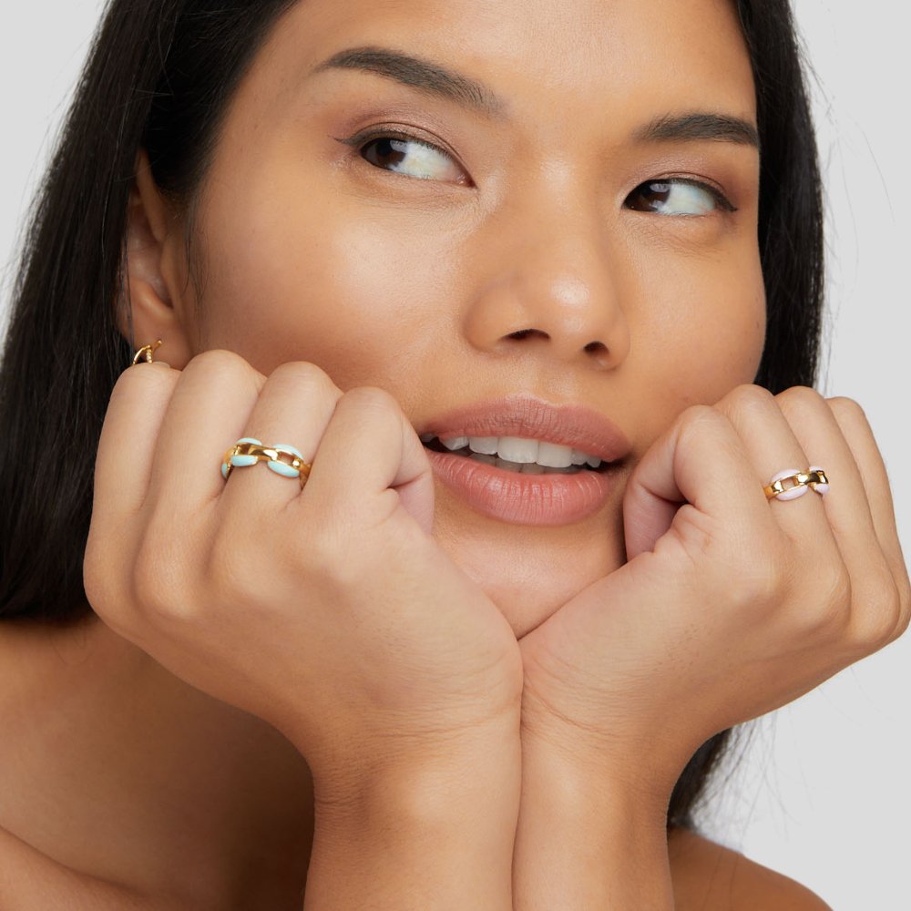 Anneliese – Elegant tvåfärgad ring i guld och silver