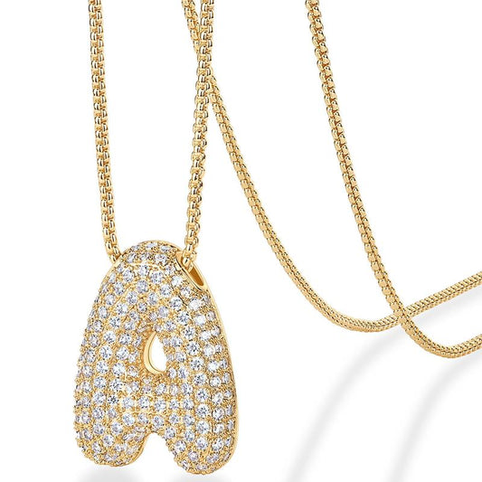 A-Ö Bubble Bling initialhalsband