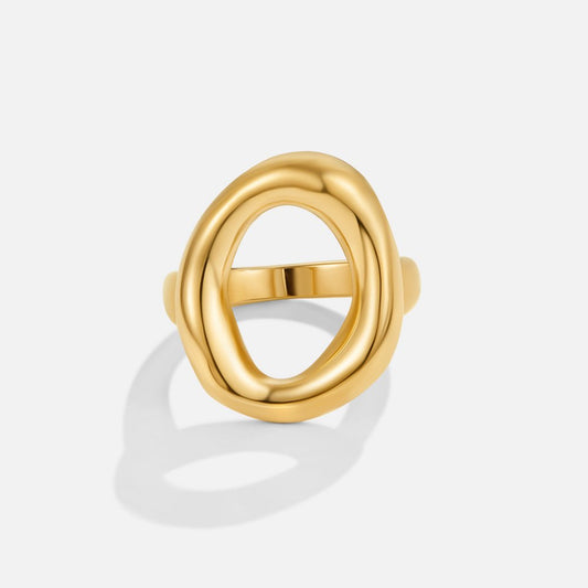 Vina Smältguldring – Elegant guldring med smält finish